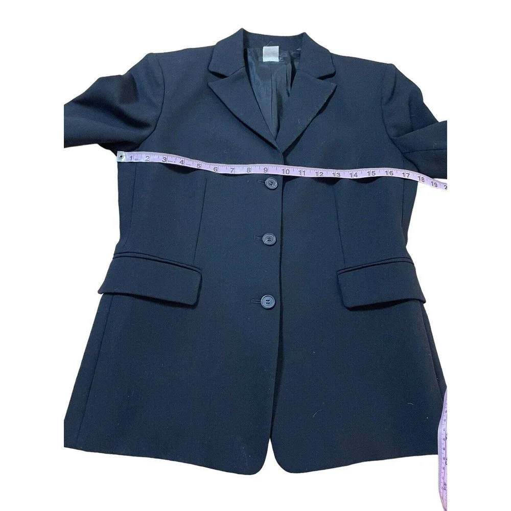 J. Crew Womens Blazer Jacket Wool Black Career Work‎ Size 6